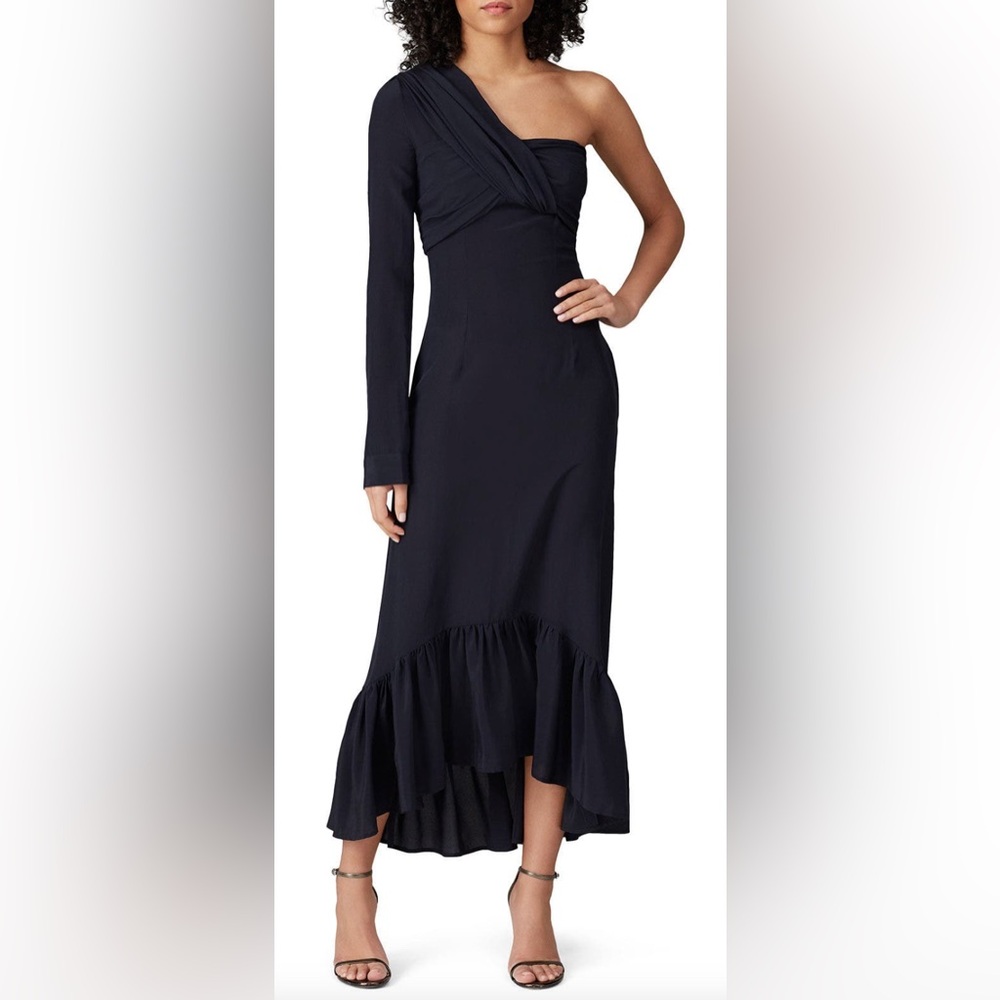 Rokh One Shoulder Knot Dress
